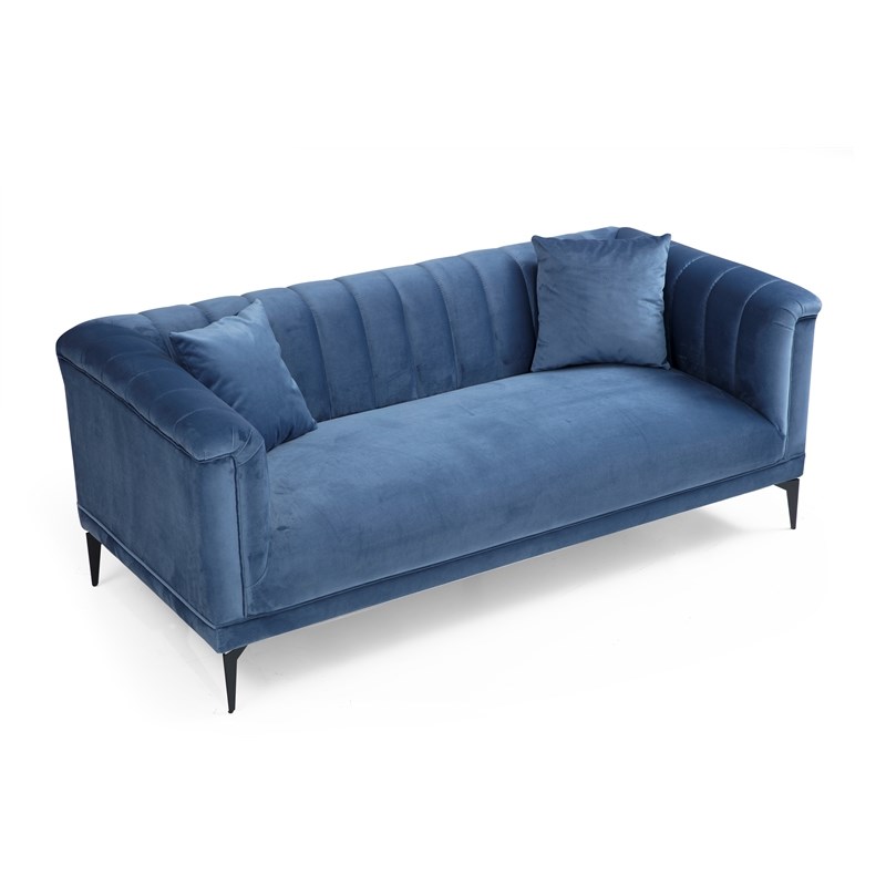 artem living trendy channel back fabric sofa in blue - 2026-sf-azure