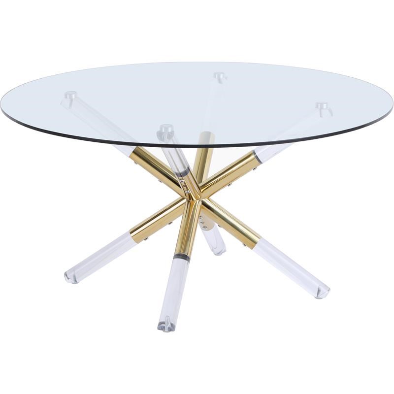 Gold Metal Glass Top Coffee Table, Gold Metal Coffee Table With Glass Top