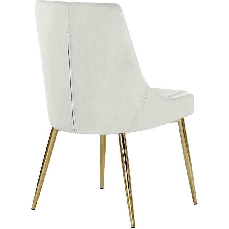 meridian furniture karina velvet dining chair