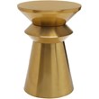 Meridian Furniture Jai Rich Gold Brushed Metal End Table