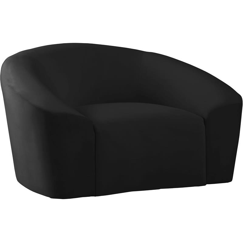 Meridian Furniture Riley Black Velvet Chair