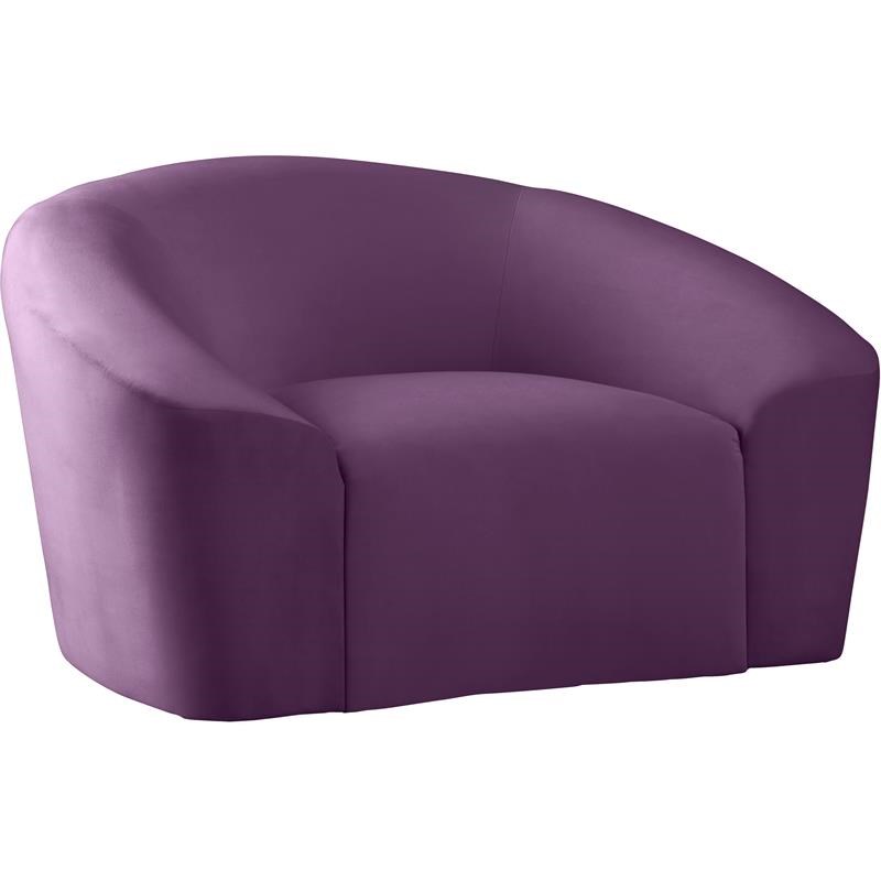 Meridian Furniture Riley Purple Velvet Chair