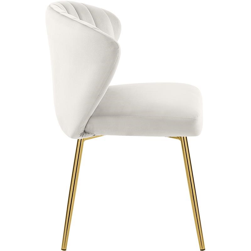 Meridian Furniture Finley Cream Velvet Dining Chair (Set of 2)
