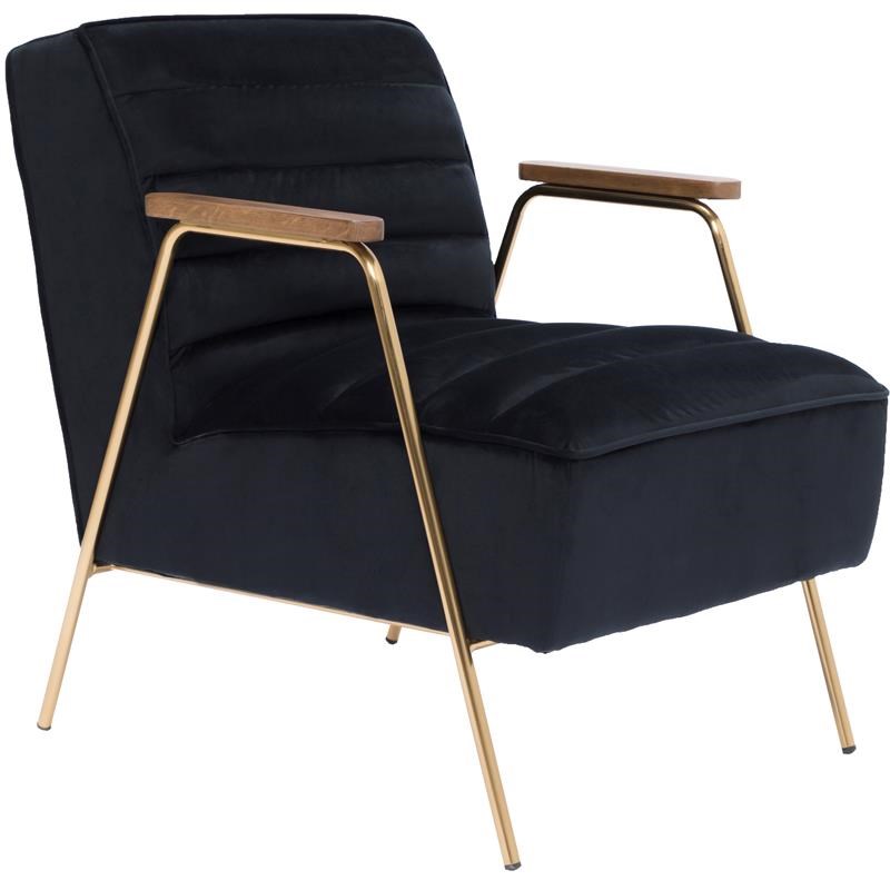 Meridian Furniture Woodford Black Velvet Accent Chair 521black Velvet Accent Chair, Meridian Furniture Nashville