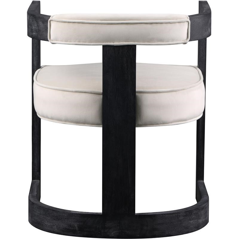 Meridian Furniture Regency Cream Velvet Upholstered Dining Chair