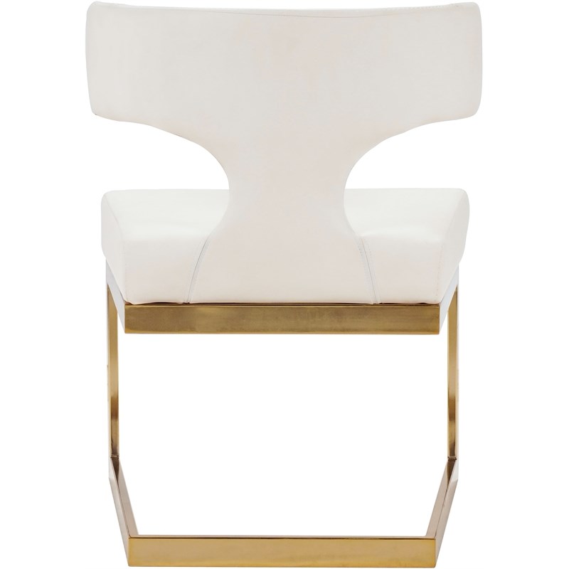 Meridian Furniture Alexandra White Faux Leather Dining Chair