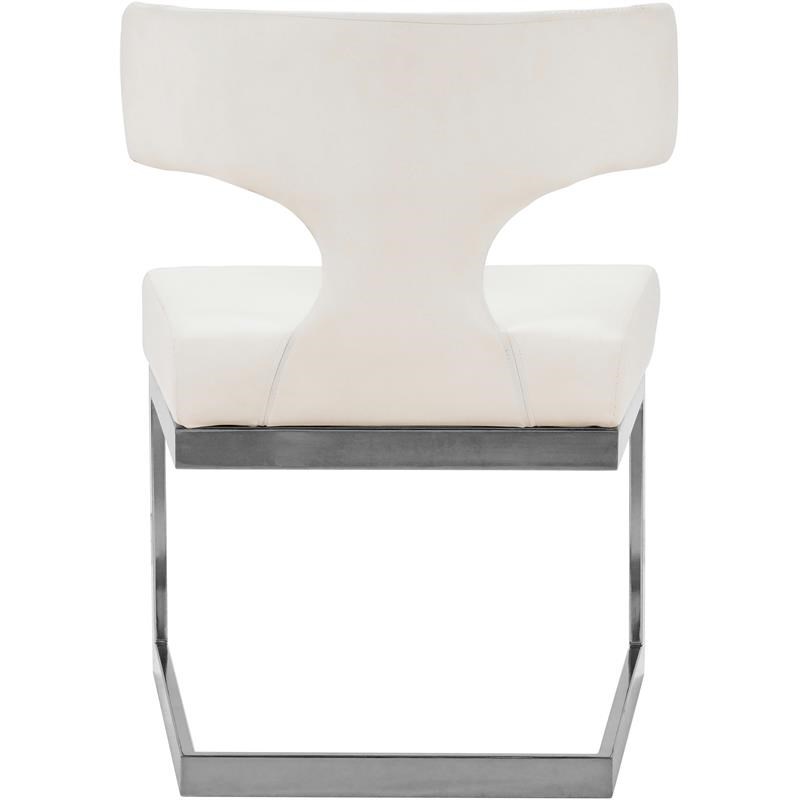 Meridian Furniture Alexandra White Faux Leather Dining Chair