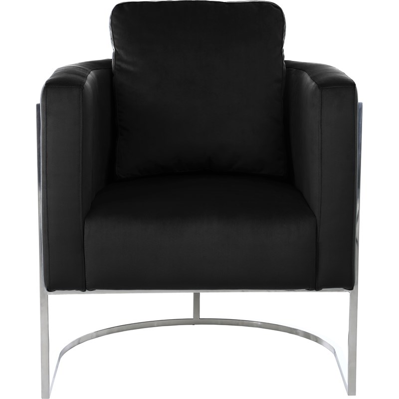 Meridian Furniture Casa Black Velvet Upholstereded Chair