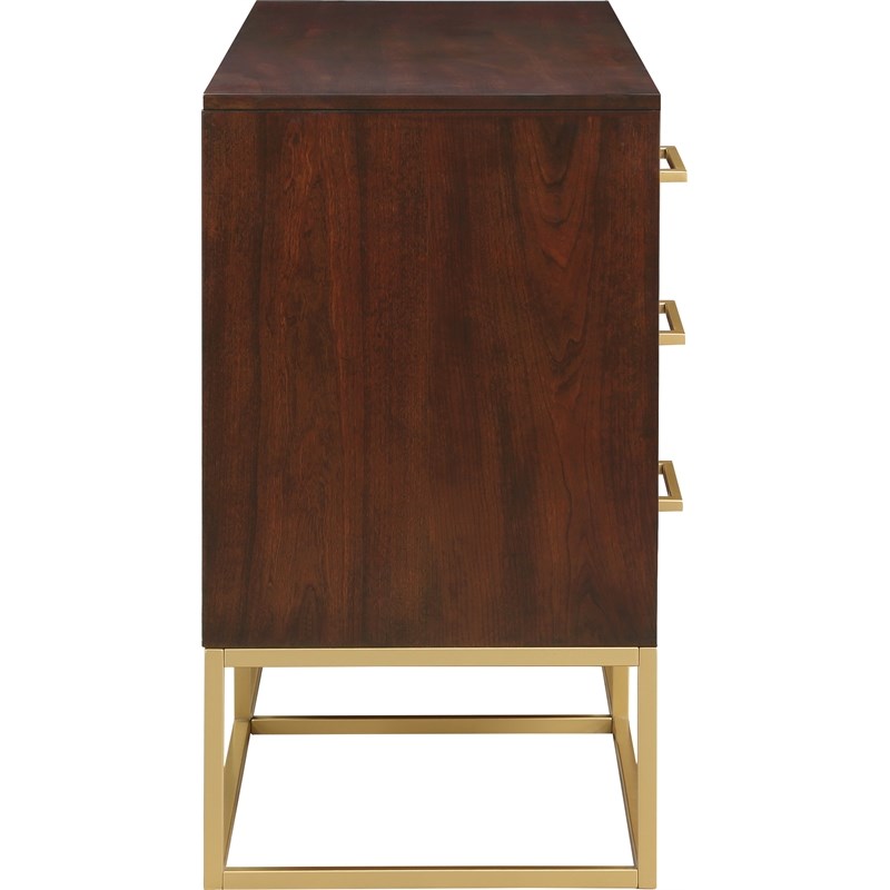 Meridian Furniture Maxine Dresser in Dark Cherry Finish