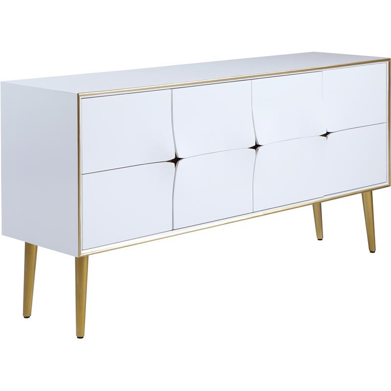 Meridian Furniture Pop White / Gold Sideboard/Buffet