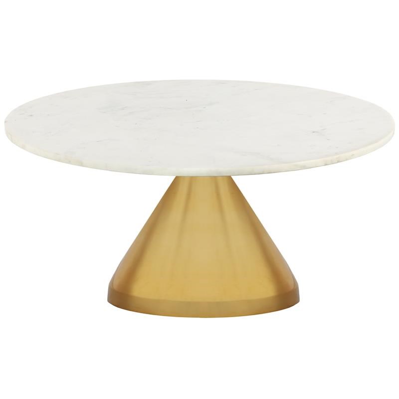 Meridian Furniture Emery White Marble Coffee Table