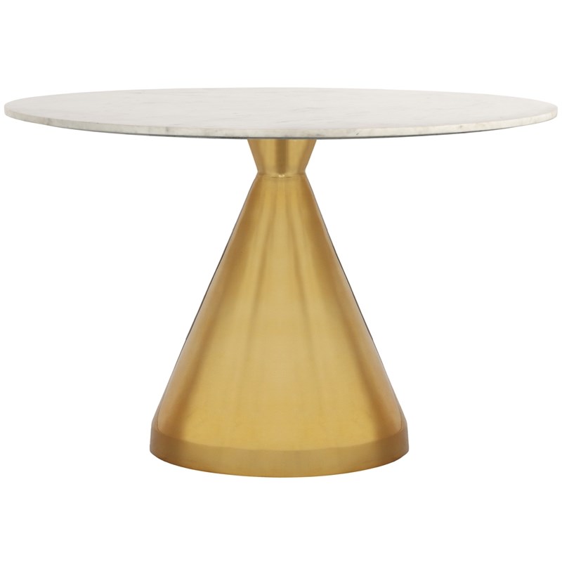 Meridian Furniture Emery White Marble Dining Table