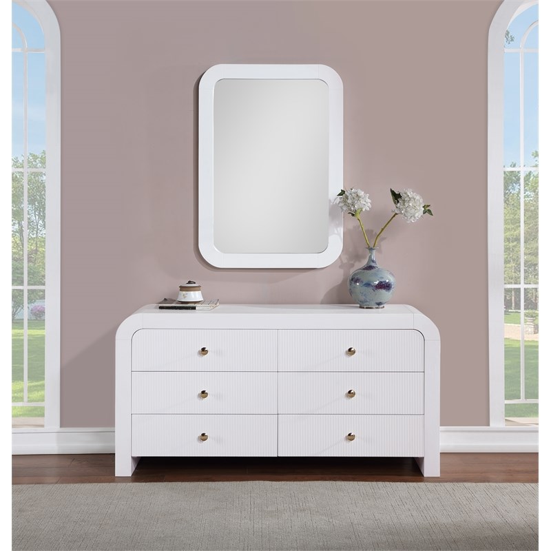 Meridian Furniture Artisto White Dresser