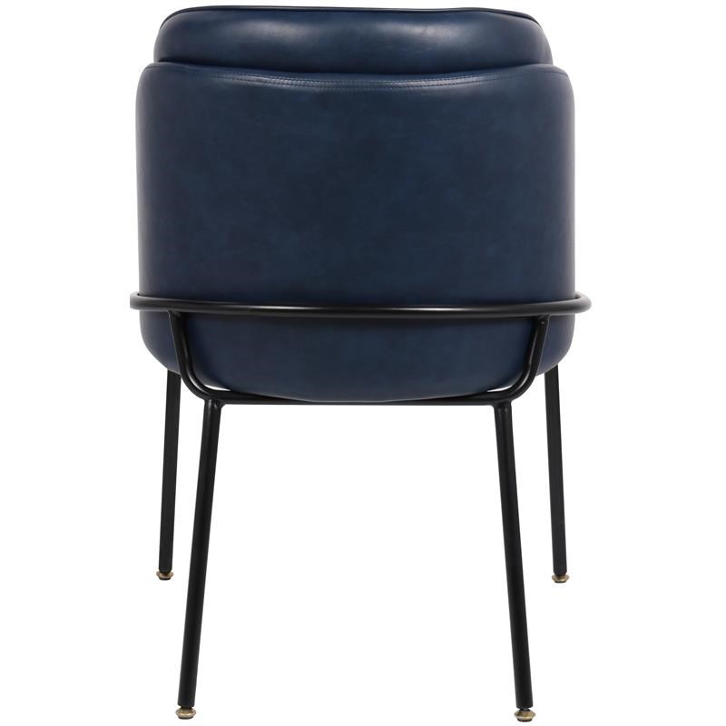 Jagger Navy Faux Leather Dining Chair (Set of 2)