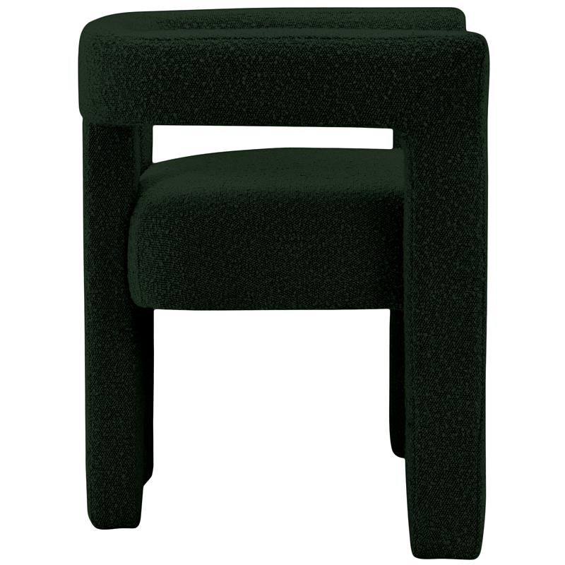 Athena Green Boucle Fabric Accent/Dining Chair