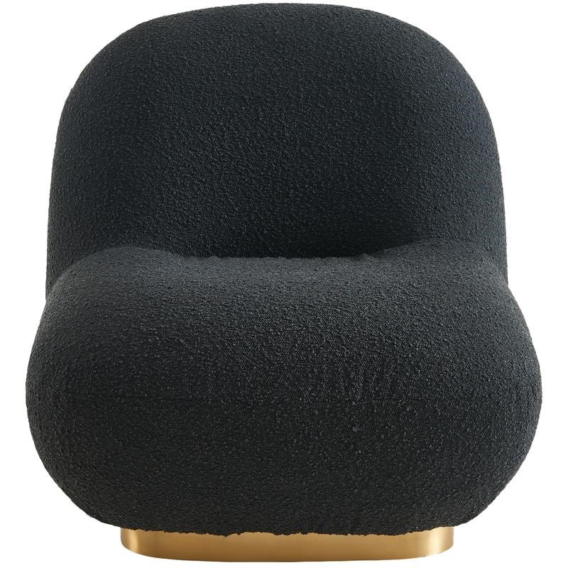 Liam Black Boucle Fabric Accent Chair