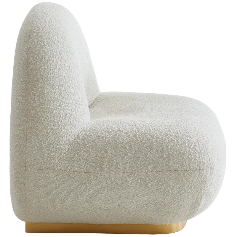 Liam Cream Boucle Fabric Accent Chair