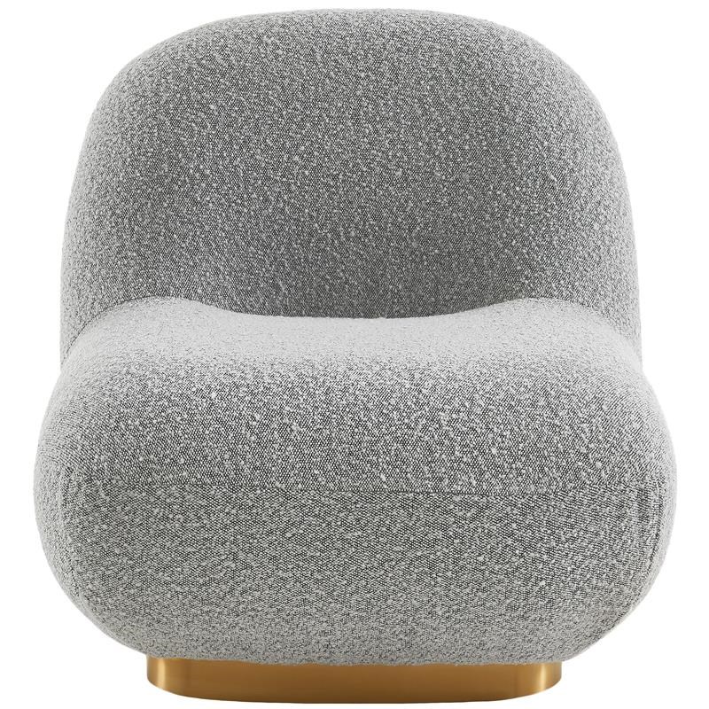 Liam Grey Boucle Fabric Accent Chair