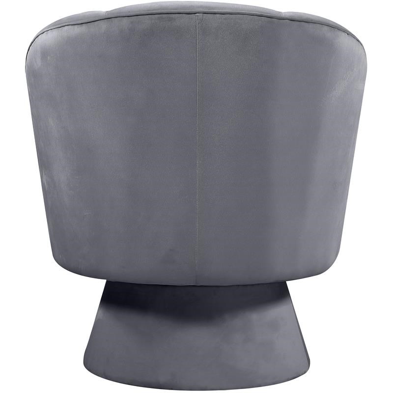 Swanson Grey Velvet Accent Chair