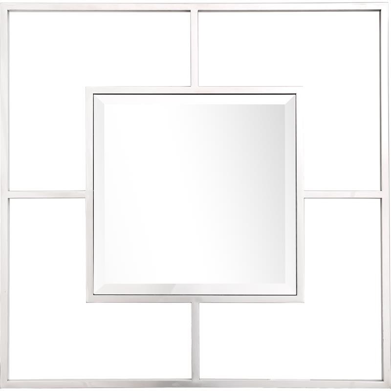 Camden Isle Lidy Wall Mirror with Stainless Steel Frame
