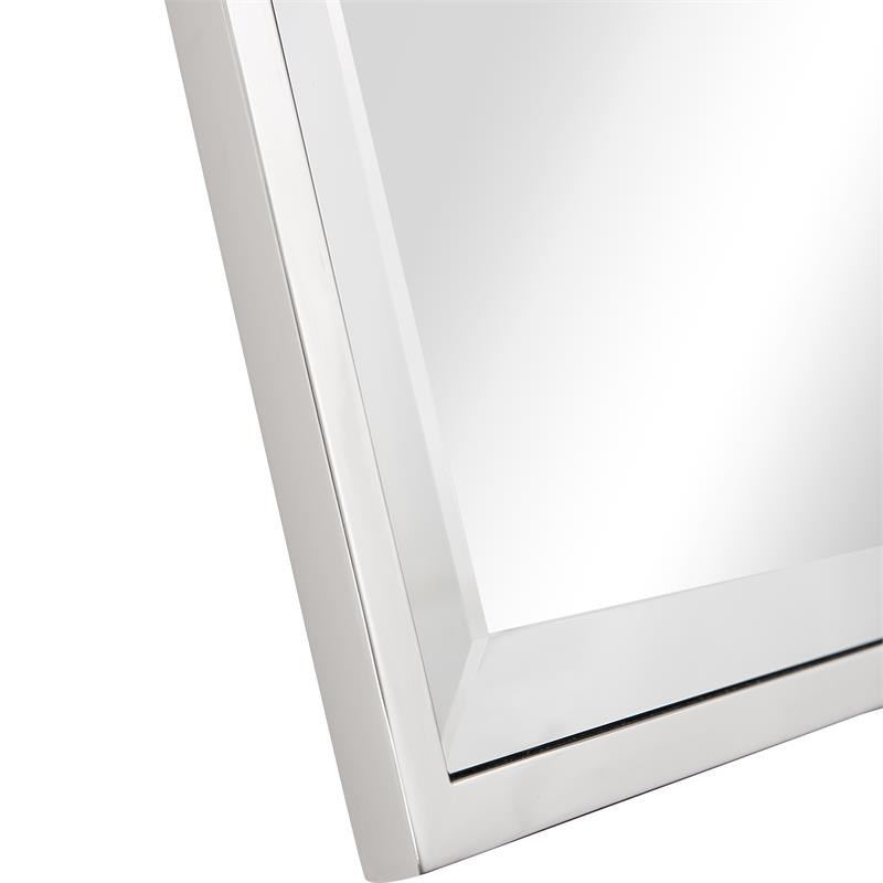 Camden Isle Lidy Wall Mirror with Stainless Steel Frame