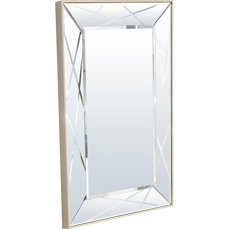 Camden Isle Insley Wall Mirror with Champagne Frame