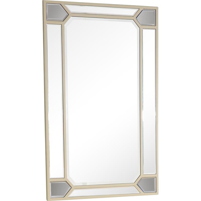 Camden Isle Keeley Wall Mirror with Antiqued Silver Frame