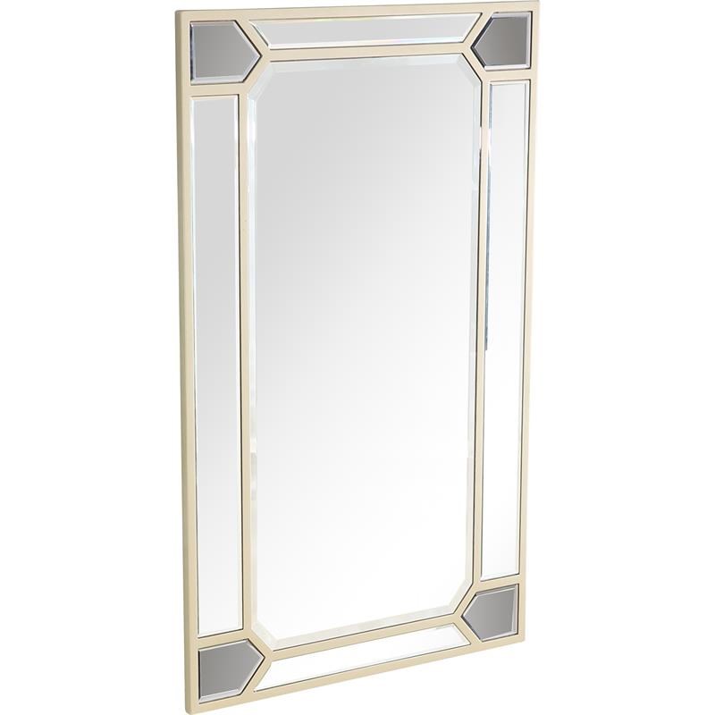Camden Isle Keeley Wall Mirror with Antiqued Silver Frame