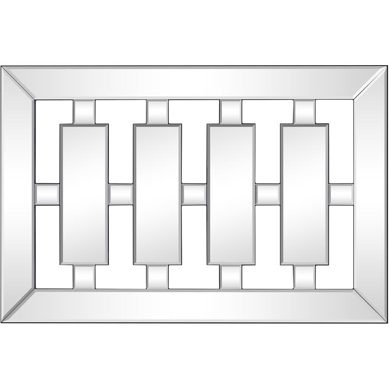 Camden Isle United Wall Mirror with Clear Mirrored Glass Frame