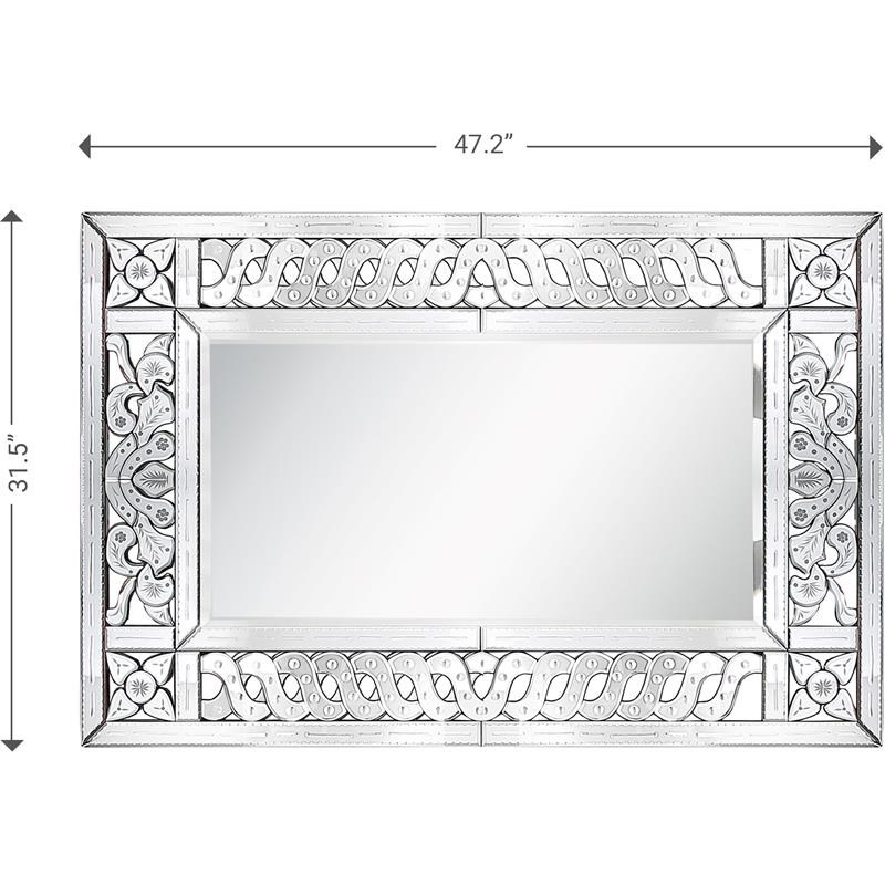 Camden Isle Atelier Wall Mirror with Glass in Clear Finish