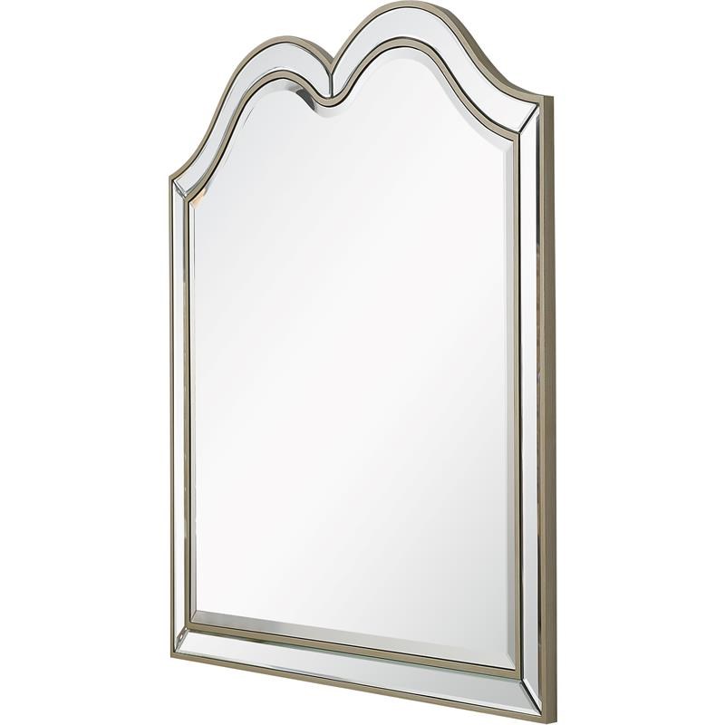 Camden Isle Marilyn Wall Mirror with Wood in Gold Finish