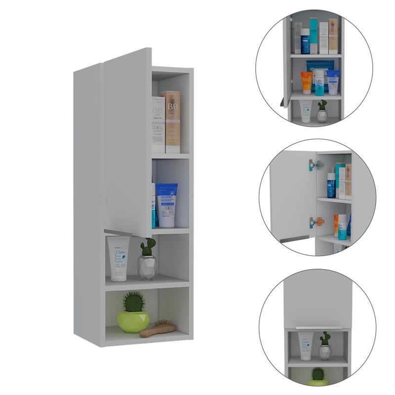 Mila Bathroom  Medicine Cabinet in White