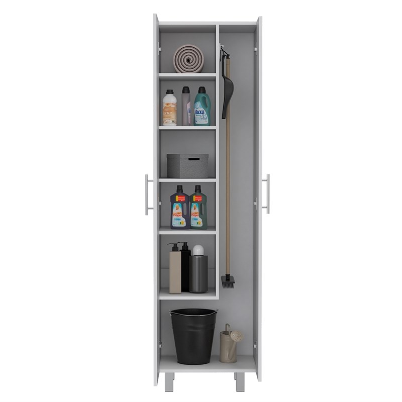 TuHome White Modern Engineered Wood Nala Modern Storage Cabinet