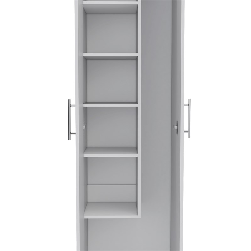 TuHome White Modern Engineered Wood Nala Modern Storage Cabinet