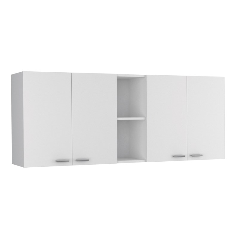 TuHome White Modern Engineered Wood Portofino 150 Wall Cabinet
