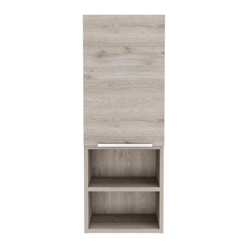 TUHOME Mila Bathroom Cabinet - Light Gray Engineered Wood