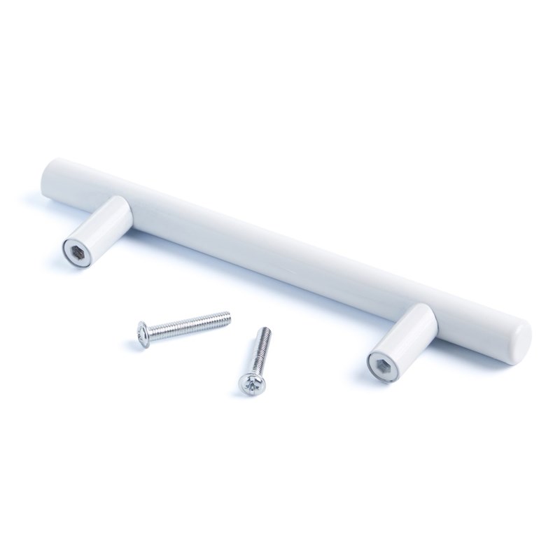 TUHOME Cabinet Pulls White  Stainless Steel 6''  (Set Of 10)