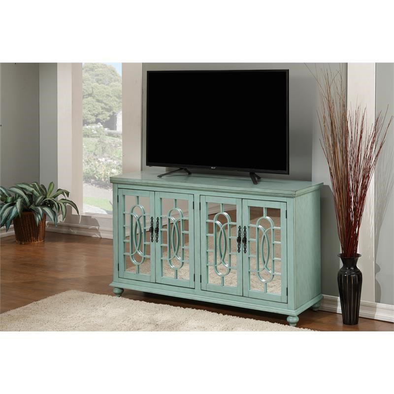 Martin Svensson Home Orleans 63" TV Stand Mint Green Finish Homesquare