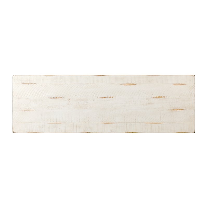 Martin Svensson Barn Door Solid Wood Sofa Console Table Antique White