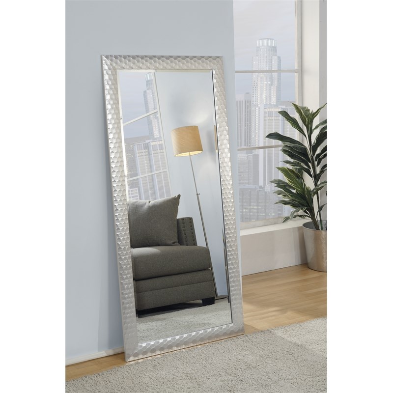 Martin Svensson Home Glam Full Length Leaner Mirror Metallic Silver