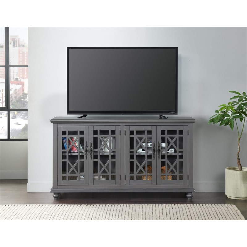 Martin Svensson Home Elegant 63" TV Stand Gray Homesquare