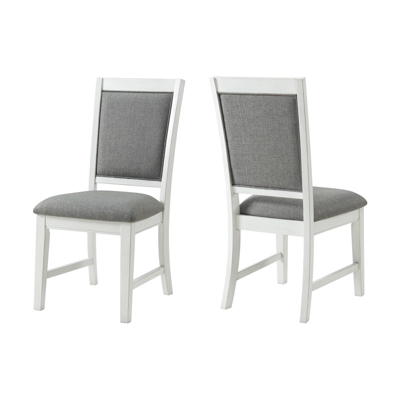 Martin Svensson Home Del Mar Dining Chair (Set of 2) White and Grey