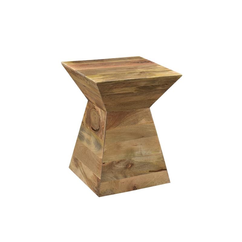 Crestview Collection Wood Shaped Accent Table in Brown
