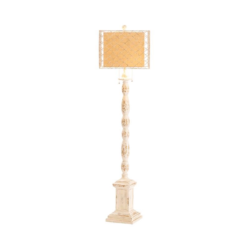 holcomb white floor lamp