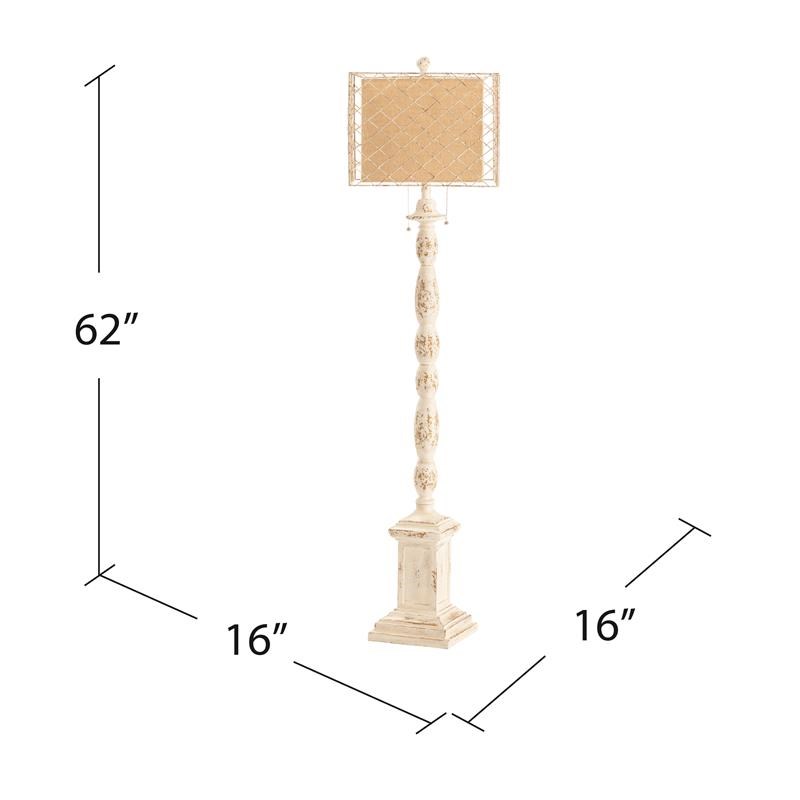 holcomb white floor lamp