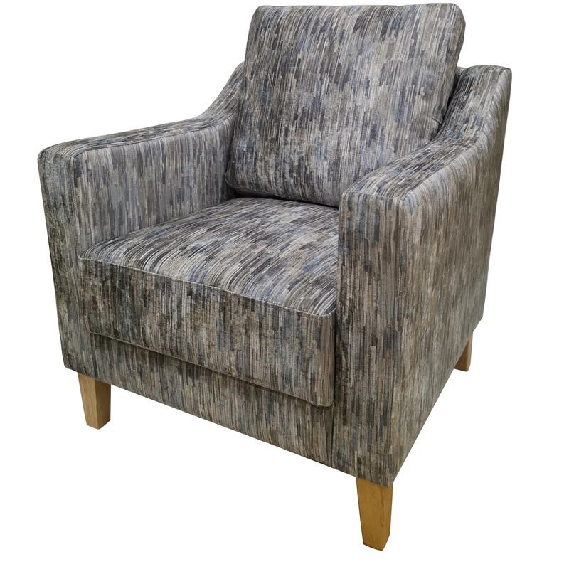 Newport Accent Chair Brown Wood 28.7 x 30.7 x 34.3