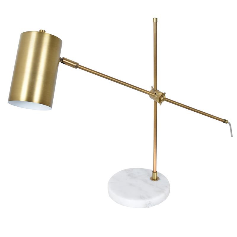 Maser Marble and Gold Metal Task Lamp 26.25