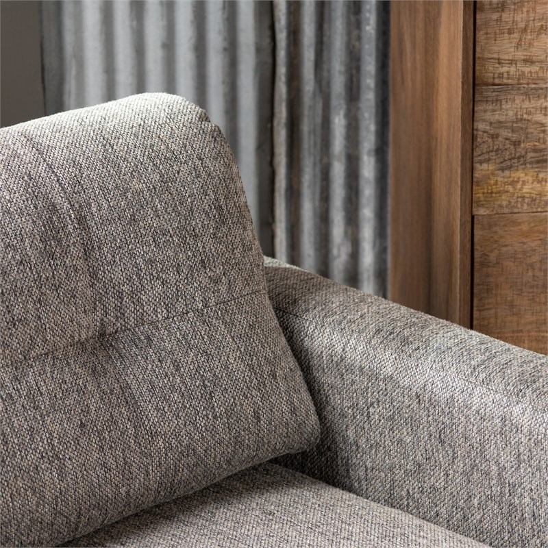 Evolution by Crestview Collection Klaus Rombo Silcilia Fabric Armchair in Gray