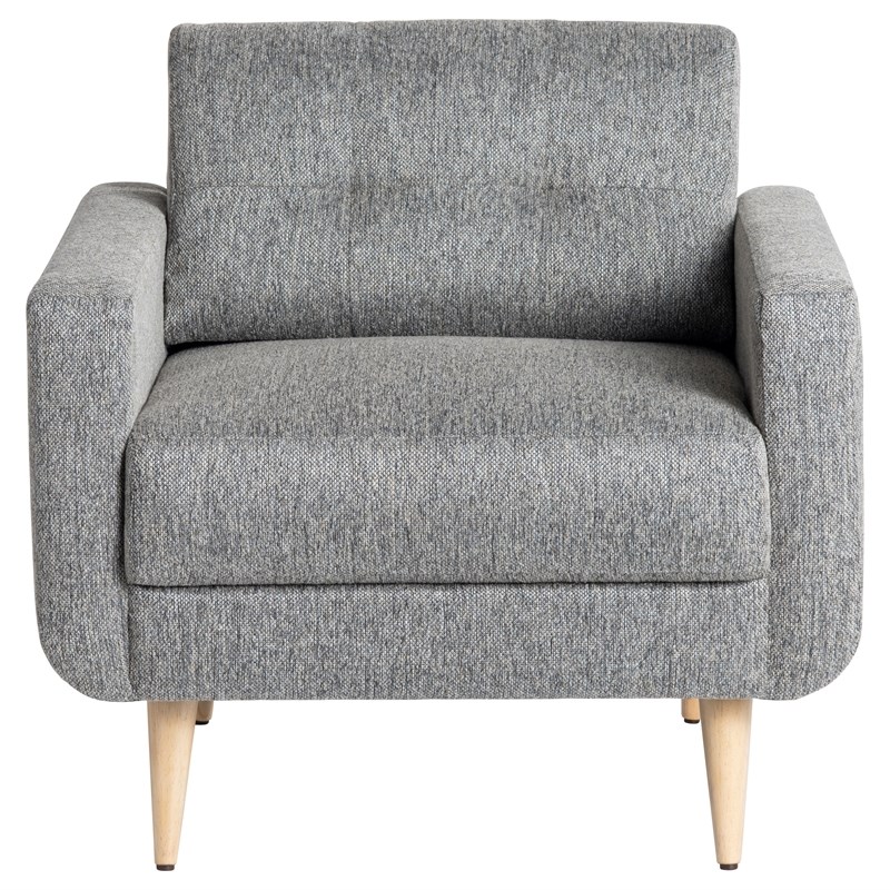 Evolution by Crestview Collection Klaus Rombo Silcilia Fabric Armchair in Gray