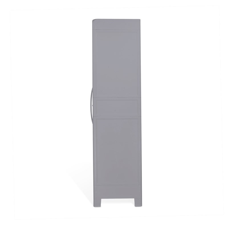 MQ Eclypse 72-Inch 5 Shelf Plastic Utility Storage Cabinet in Gray